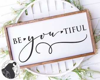 Svg Files, Be You Tiful svg, Beyoutiful svg, Beautiful svg, Cut Files, Digital Download, Htv File, Vector, SVG, DXF, PNG, Cricut. Silhouette