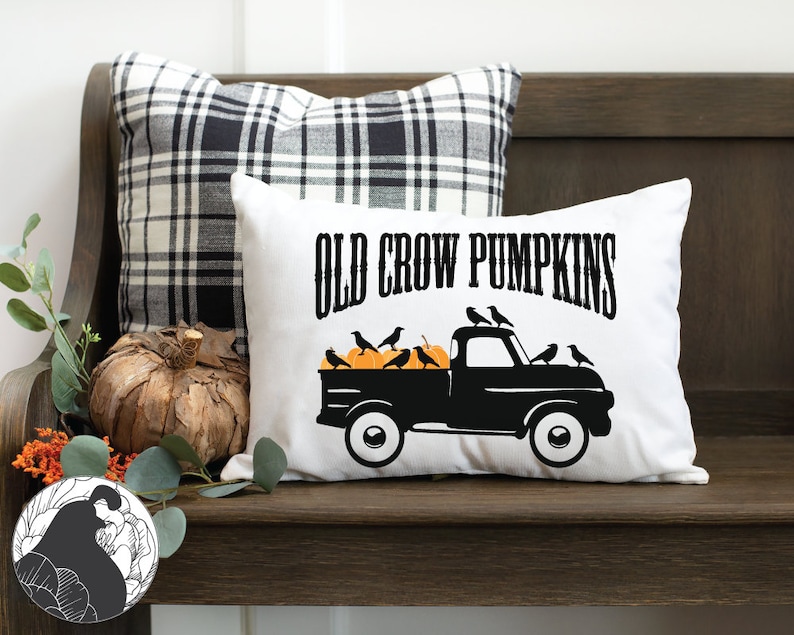 Download Old Crow Pumpkins svg Vintage Truck svg Halloween Cut File | Etsy