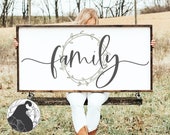 Family Wreath SVG: Farmhouse Sign Design (Digital Files)