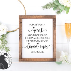 Bitte unterschreiben Sie ein Herz SVG, Shadowbox SVG, Gästebuch SVG, Hochzeitsschild SVG, DIY Hochzeitsdekoration, Cricut Designs, Silhouette Dateien, SVG Dateien