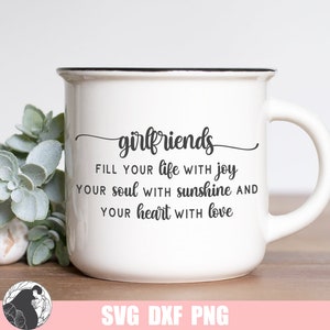 Vriendinnen SVG, vriendschap Svg, beste vrienden Svg, vriendin citaat, bruidsmeisje cadeau SVG, Cricut-bestanden, silhouet ontwerp