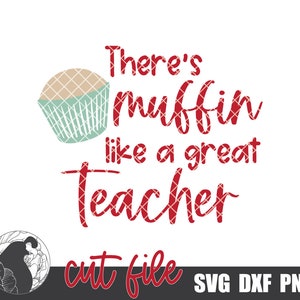 There's Muffin Like a Great Teacher SVG, Christmas Gift SVG, Potholder ...