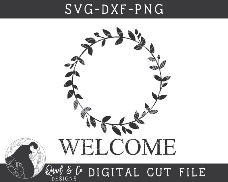 Download Svg Files Welcome svg Wreath svg Monogram svg Family Name ...