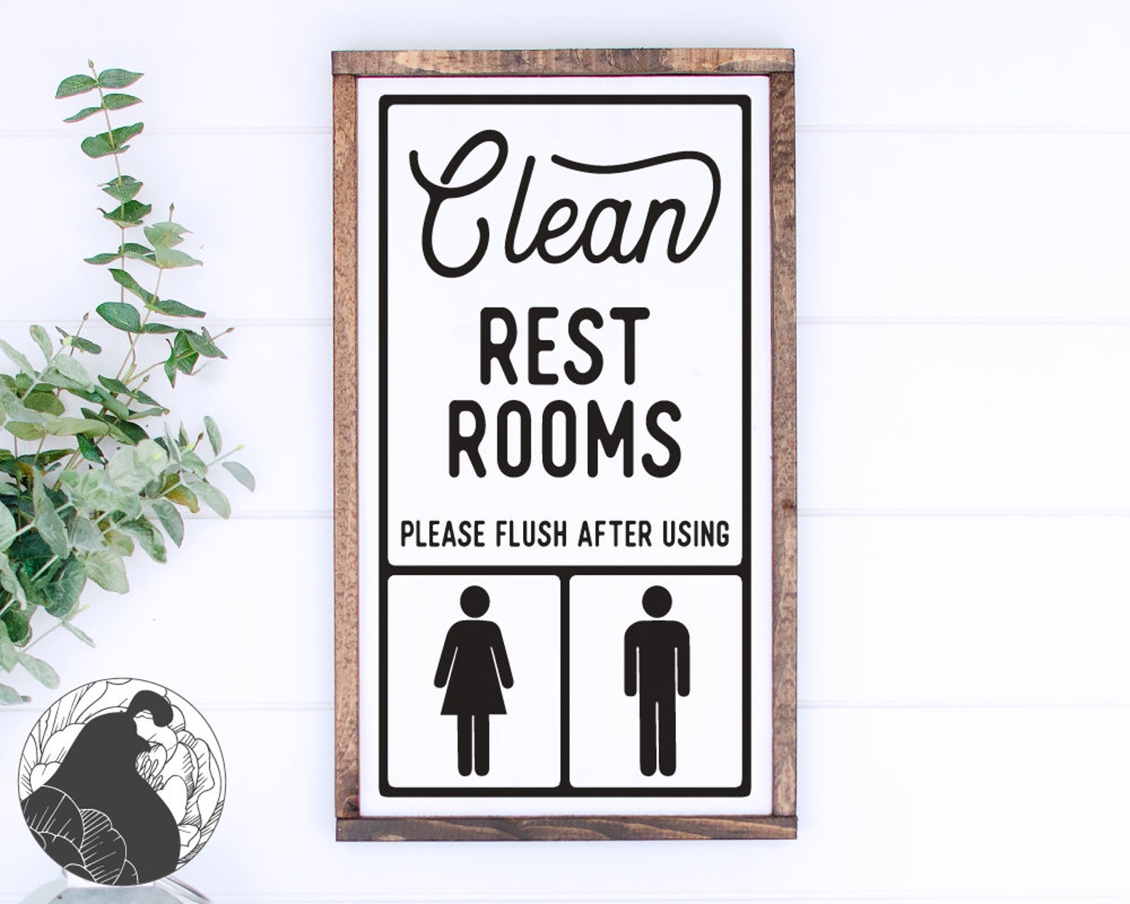 Clean Restrooms SVG Restroom Symbol Svg Bathroom Sign Svg | Etsy