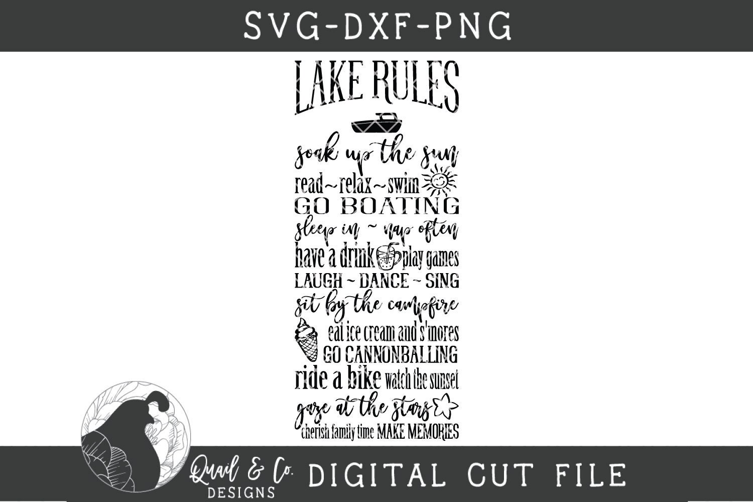 Svg Files Lake Rules Lake Svg Lake House Svg Summer Svg Etsy