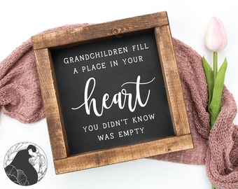 Grandchildren Heart SVG File: Cricut, Silhouette Cut Files (Digital Download)