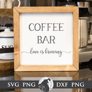 VILIGHT Coffee Bar Accessories Love is Brewing - Farmhouse Coffee