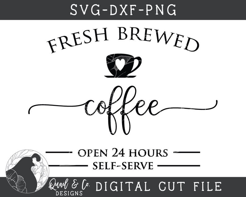 Download Fresh Brewed Coffee svg Coffee svg Coffee Bar svg Farmhouse | Etsy
