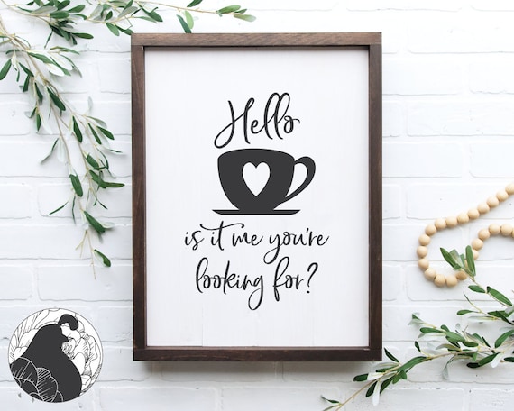 Download Hello Coffee Svg Coffee Cut File Coffee Bar Sign Svg Etsy