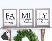 Farmhouse Family Sign SVG Set: Home Decor Cricut/Silhouette Files (Digital Download)
