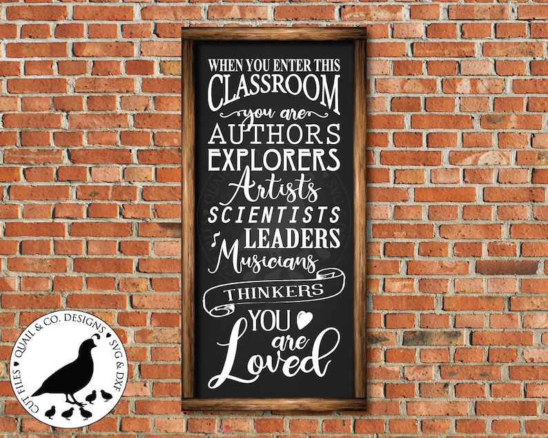 Download When You Enter This Classroom svg Classroom Sign svg | Etsy