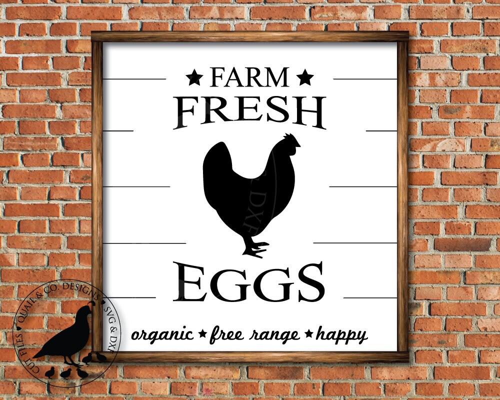 Farm Fresh Eggs svg Shiplap Sign svg Farm Fresh svg Organic | Etsy
