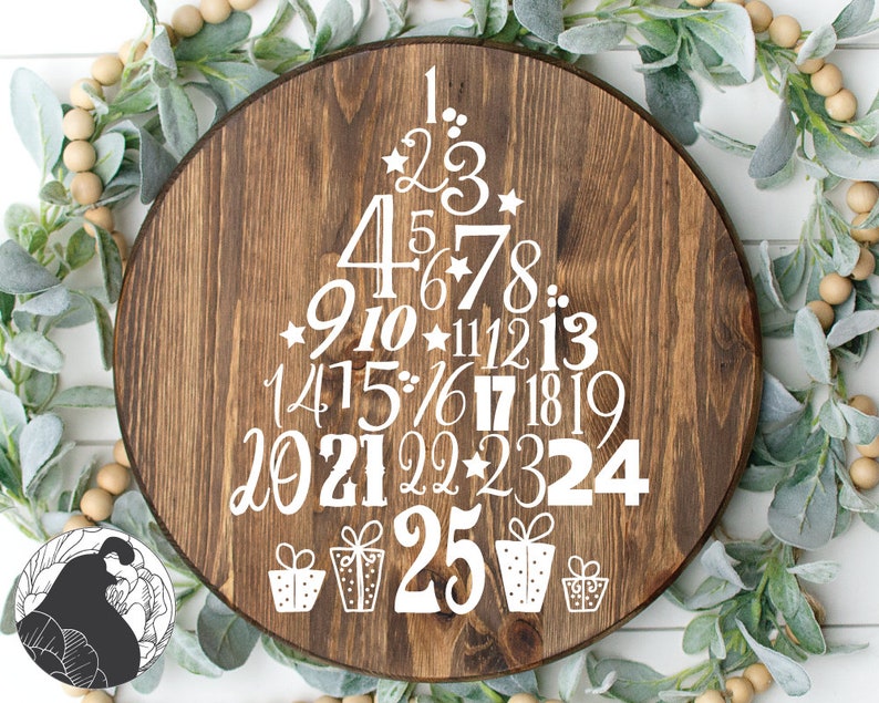 Download Advent Calendar svg Christmas Tree svg Christmas svg | Etsy