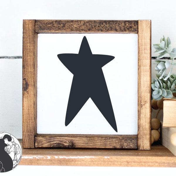 Primitive Star svg, Star svg, Primitive SVG, Prim svg, Country svg, Farmhouse Sign svg, Wall Art, Cut Files for Cricut Silhouette