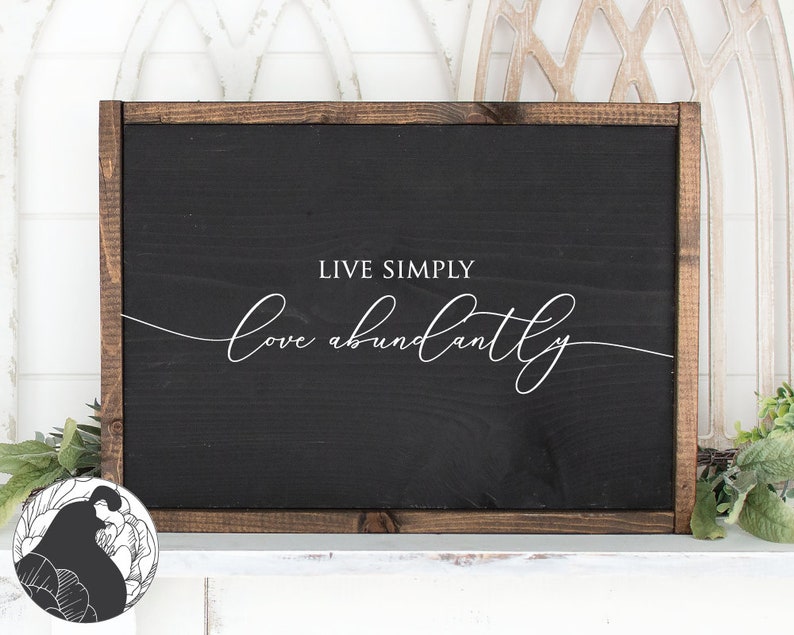 Svg Files Live Simply Svg Love Abundantly Svg Love Svg | Etsy