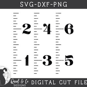 Growth Chart SVG: 'Loved Beyond Measure' Ruler Design (Digital Download) image 2