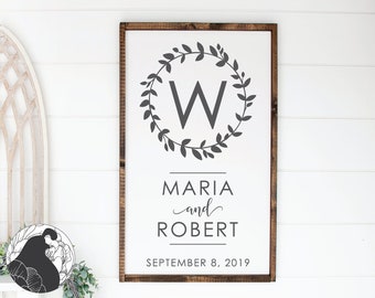 Wedding svg, Wedding Wreath svg, Monogram svg, Wedding Welcome svg, Wreath svg, Cut File, Digital Download, SVG,DXF, PNG, Cricut, Silhouette