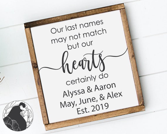 Download 027 Silhouette Wedding Svg Family Names Sign Blended ...