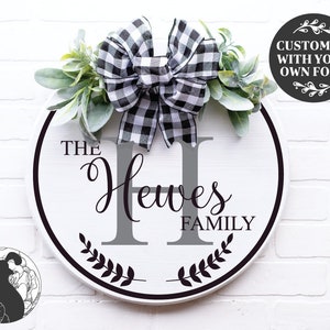 Round Family Name svg, Family Name svg, Last Name svg, Monogram svg, Established svg, Cricut, Silhouette, Cut Files, Vinyl Designs, DXF, PNG