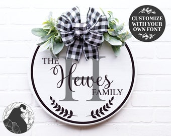 Round Family Name svg, Family Name svg, Last Name svg, Monogram svg, Established svg, Cricut, Silhouette, Cut Files, Vinyl Designs, DXF, PNG