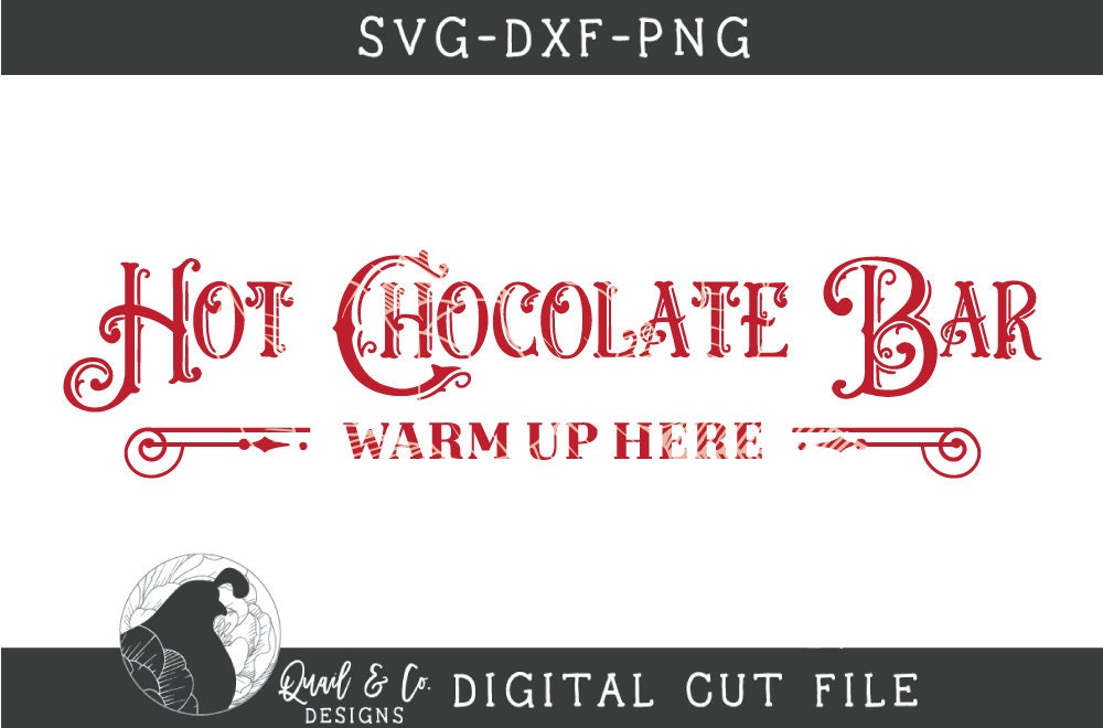 Hot Chocolate SVG Hot Cocoa Bar Svg Winter Cut File - Etsy UK