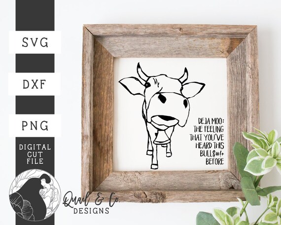 Download Svg Files Deja Moo Svg Cow Svg Cow Face Svg Funny Cow Svg Etsy