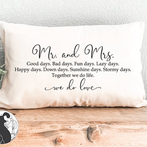 Mr and Mrs svg, Good Days Bad Days svg, Nueva pareja svg, Decoración de bodas, Recepción svg, Diseños Cricut, Archivos de silueta, Archivos SVG, DXF, PNG