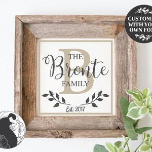 Family Name SVG, Last Name Sign svg, Established Sign Cut File, Wedding Gift svg, Family svg, Cricut Designs, Silhouette Cut Files