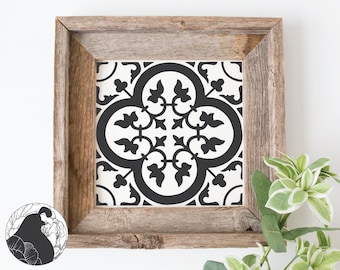 Moroccan Tile SVG: Farmhouse Geometric Cut File (Digital Download)