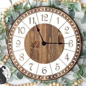 Farmhouse Clock SVG, Clock Face svg, Clock Cut File, Farmhouse Sign svg, Cricut Files, Silhouette Designs, Digital Download