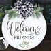 Welcome Friends SVG Round Welcome SVG Porch Sign SVG Entry - Etsy