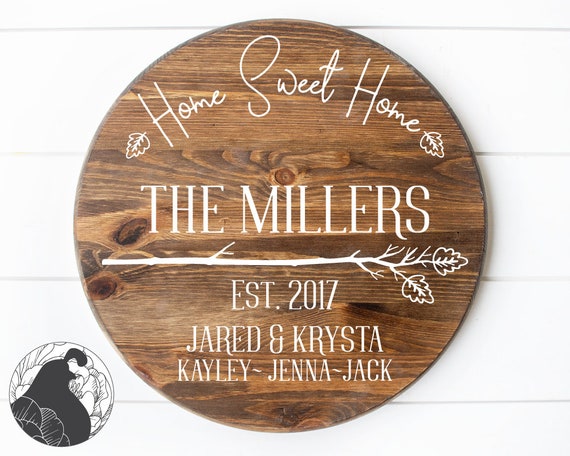 Download Home Sweet Home Svg Family Name Sign Svg Family Svg Last Etsy