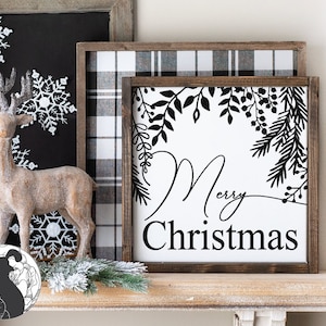 Joyeux Noël svg, svg de signe de Noël, fichier coupé pour signe de ferme, téléchargement numérique, conception de signe, SVG pour Cricut Silhouette
