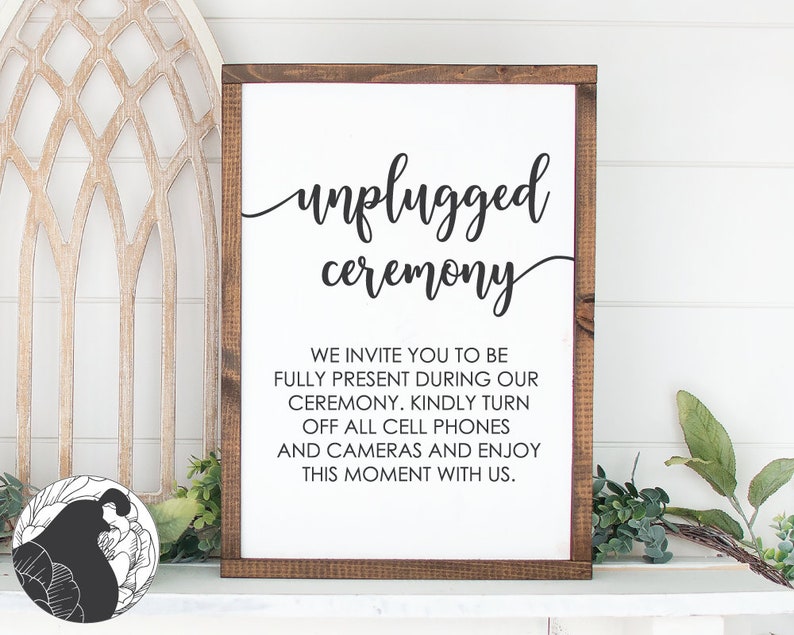 Free Free 146 Welcome To Our Unplugged Wedding Svg SVG PNG EPS DXF File