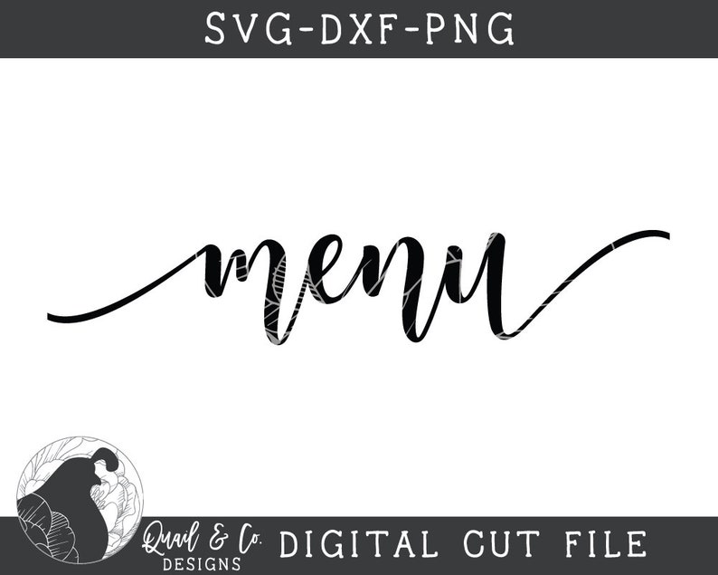 Download Svg Files Menu svg Wedding Sign svg Menu Board svg | Etsy