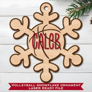 Basketball Ornament Laser File, Stocking Tag SVG, Glowforge Basketball, Christmas Ornament File, Coach Gift, Laser Ready, Glowforge, XTool