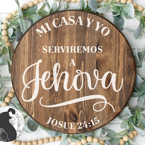 Mi Casa Y Yo SVG, Christian Quote, Spanish SVG, As For Me and My House Svg, Farmhouse SVG, Round Sign Design, Cricut File, Silhouette Design