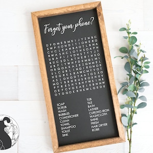 Forget Your Phone svg, Forgot Your Phone svg, Word Search svg, Bathroom svg, Cut Files, Digital Download, SVG, DXF, PNG, Cricut, Silhouette