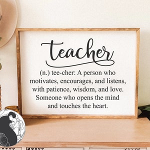 Teacher Definition SVG, Teaching Quote, Teacher Gift, Teacher Appreciation, School Quote, Teacher Saying, Cricut Files, Silhouette Design