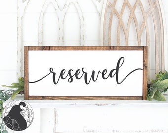 Svg Files, Reserved svg, Wedding svg, Aisle Marker svg, Wedding Decor svg, Cut Files, Digital Download, SVG, DXF, PNG, Cricut, Silhouette