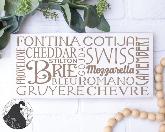 Cheese Board SVG: Charcuterie Cutting Board, Vinyl Designs (Digital Download)