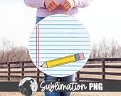Teacher Door Hanger Sublimation Design, Notebook Paper Classroom Welcome PNG, DIY Teacher Gift, School Sign PNG, Printable Sign Design