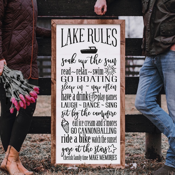 Lake House Rules Etsy