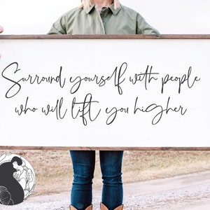 Farmhouse Sign SVG, Inspirational Quote SVG, Wood Sign Design, Farmhouse Decor, Large Sign SVG, Cricut, Silhouette Cameo, Svg Files
