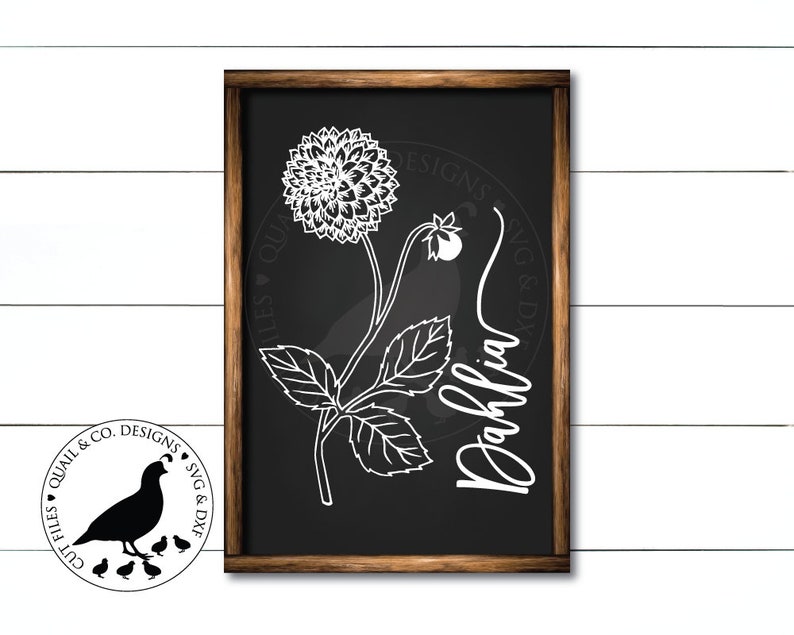 Download SVG Files Flower svg Dahlia svg Floral svg Botanical svg ...