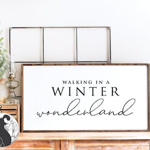 Walking In a Winter Wonderland svg, Christmas Cut File, Holiday svg, Christmas Sign svg, Cricut Design, Silhouette File, SVG File, DXF, PNG