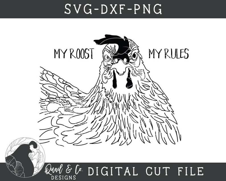 Download SVG Files Funny Chicken svg Rooster svg My Roost My Rules ...