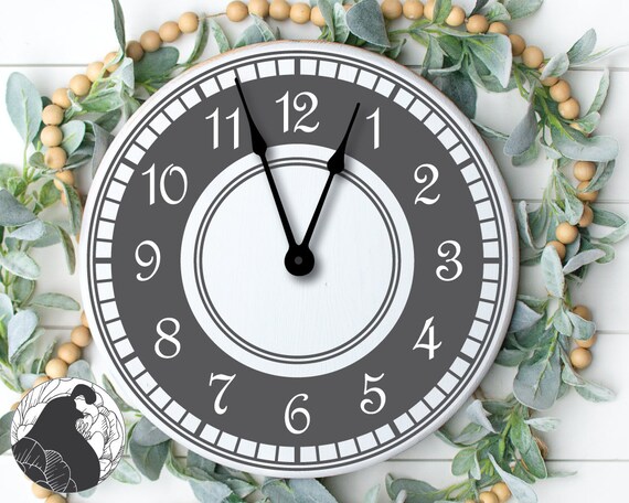 Download Clock Face Svg Clock Svg Farmhouse Sign Svg Cut Files For Etsy PSD Mockup Templates