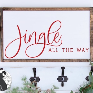 Jingle All the Way SVG, Christmas Sign Cut File, Holiday Wall Art, Christmas diy, Digital Download, Cricut Design Silhouette Files