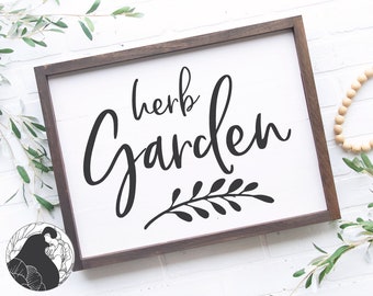 Herb Garden SVG: Spring Gardening Sign Cut File (Commercial Use)